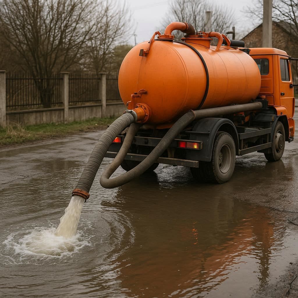 Откачка воды в Выборге